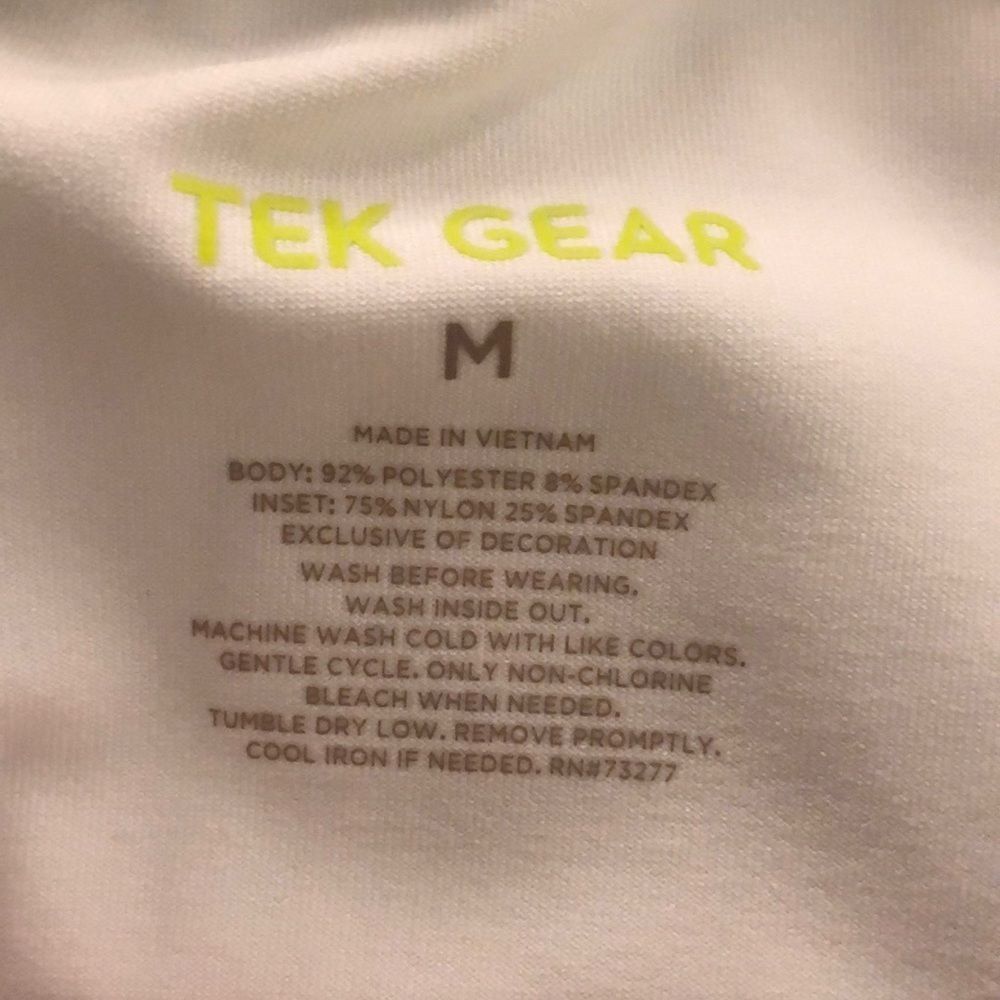 tek gear Aqua and White Athletic Tank Dress with Olive Trim - Picture 3 of 3